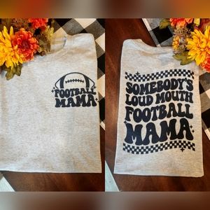 Football mama shirt loud mouth humor cute popular retro